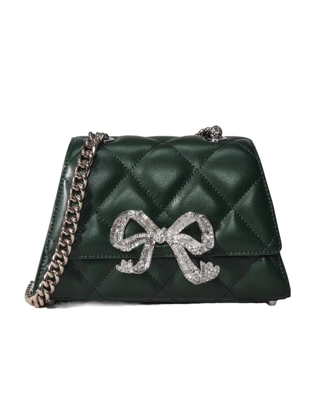 Self-Portrait Green Bowknot Shoulder Bag