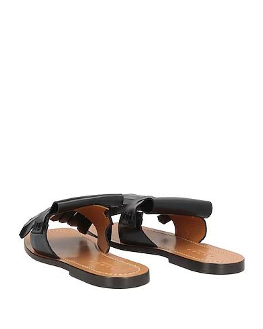 Marni Black Plain Colour Sandals