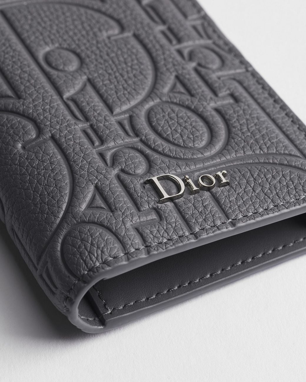 Dior Gray Bifold Card Holder for men