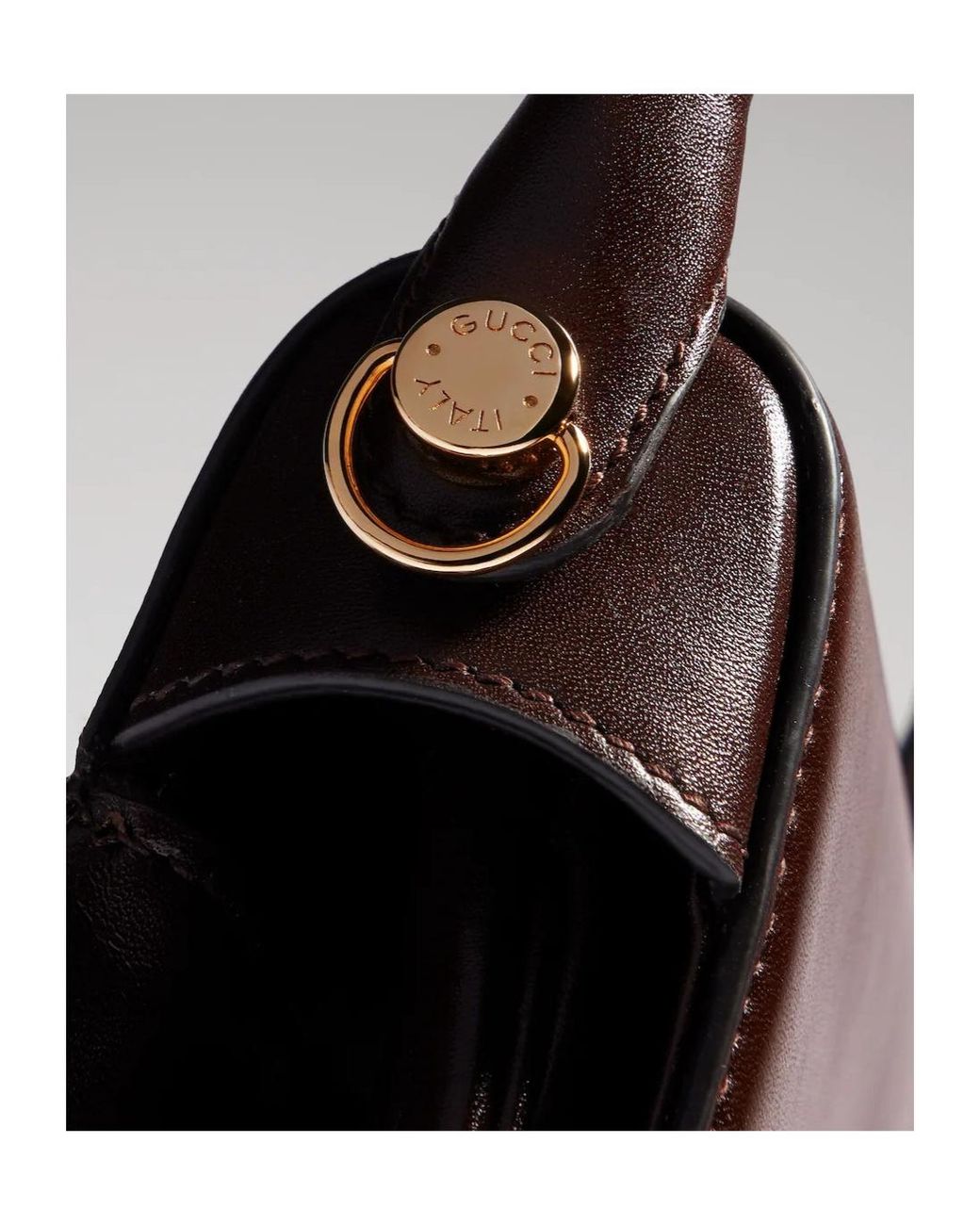 Gucci Brown Bamboo Vendetta Medium Top Handle Bag