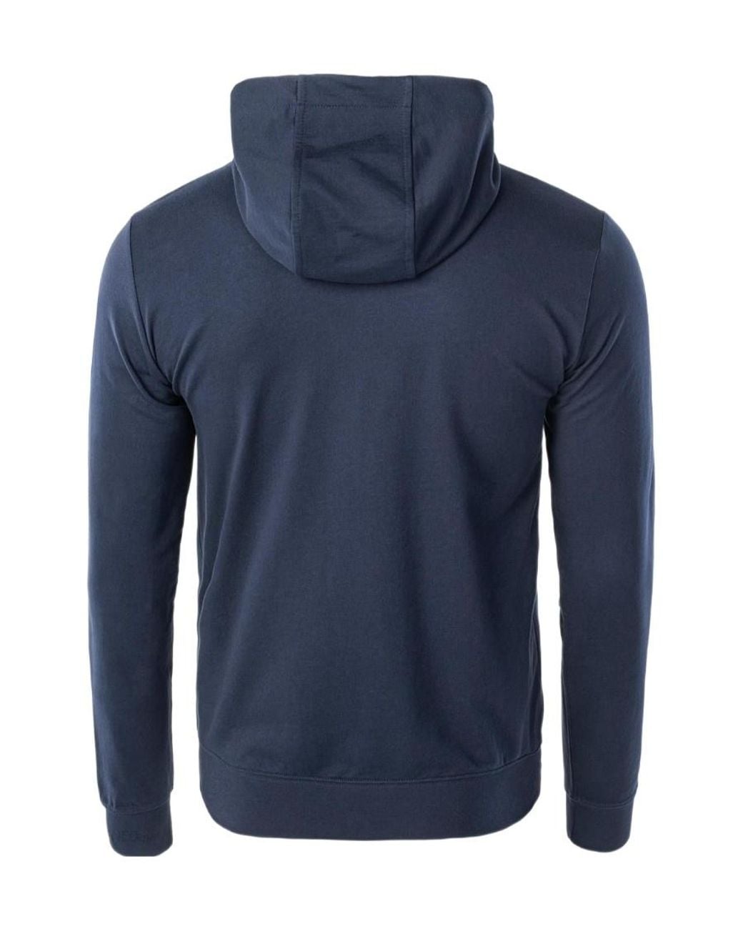 EA7 Blue Logo Hooded Casual Jacket for men