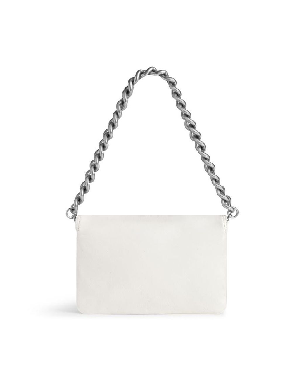 Balenciaga White Bb Soft Small Shoulder Bag