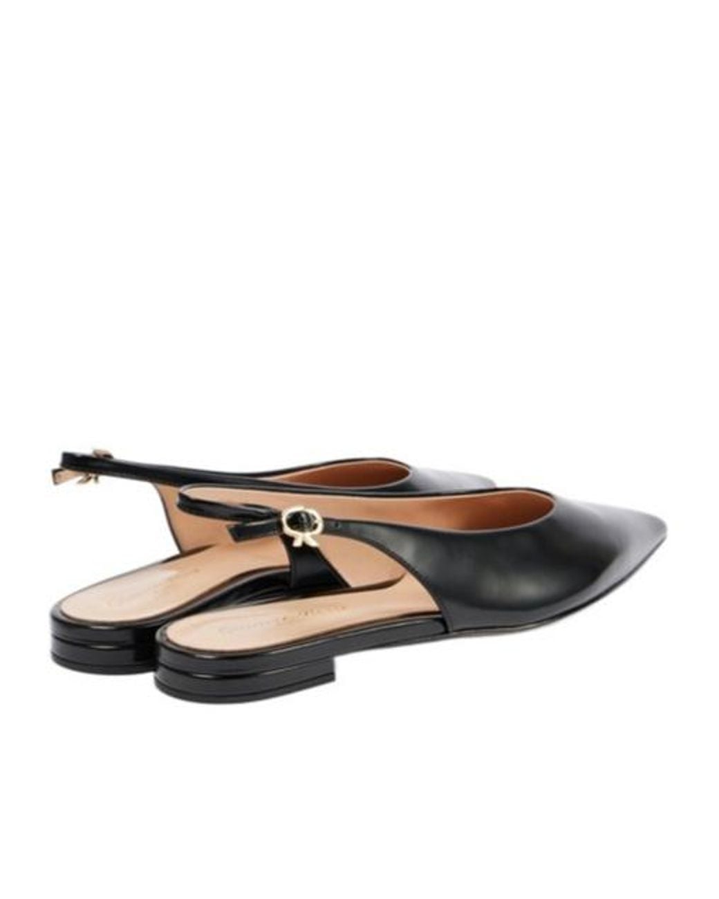 Gianvito Rossi Multicolor Polished Leather Pointed Slingback Flat Shoes