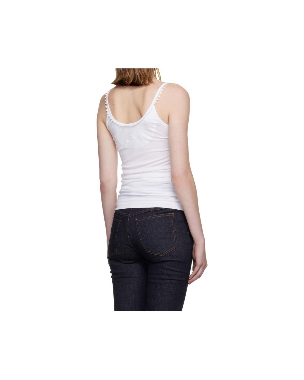 Jacquemus White Le Debardeur Clavela Sleeveless Tank Top