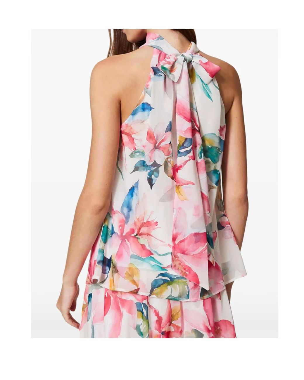 Twinset Pink Floral-Print Top