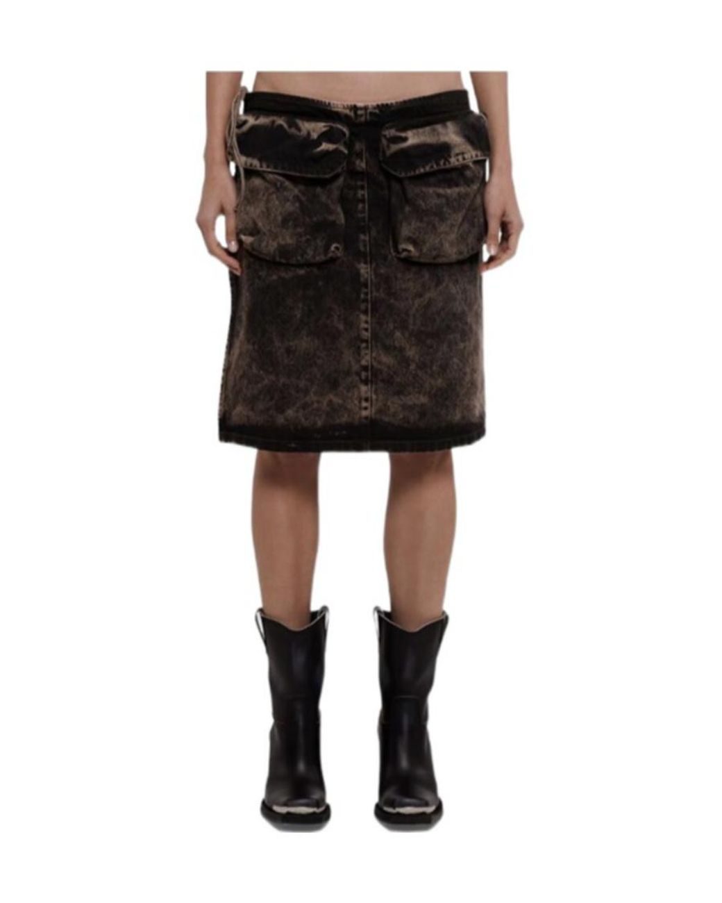 Miu Miu Black Logo Skirt