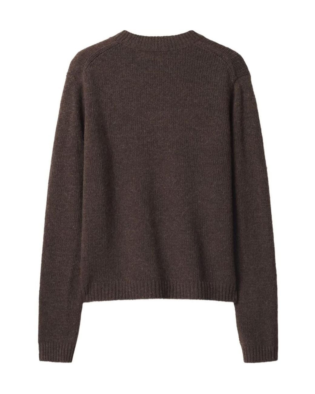 Maison Kitsuné Brown Dressed Fox Intarsia Wool Jumper