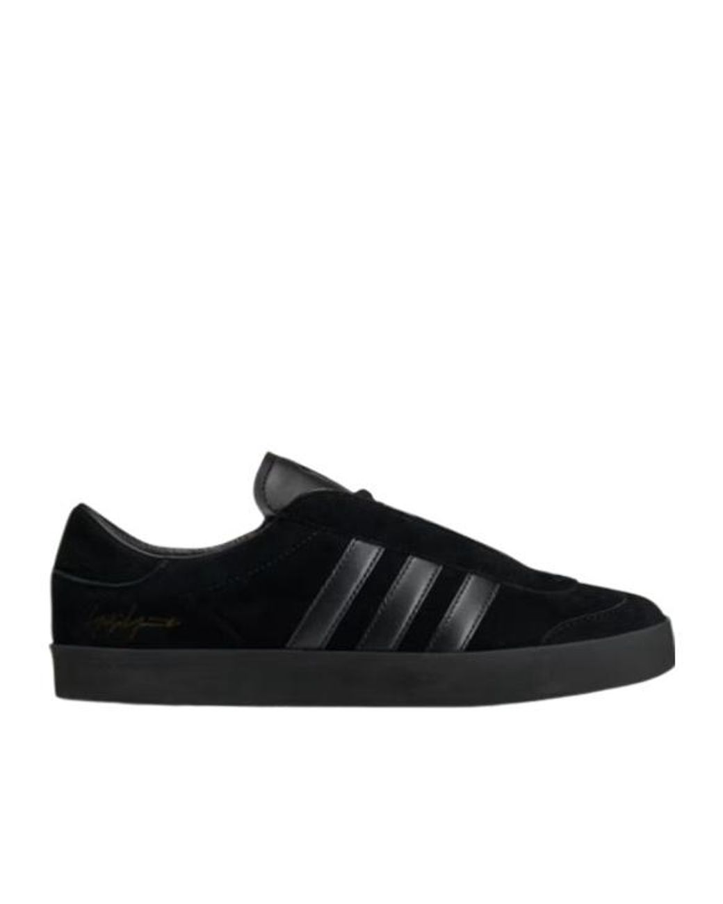Y-3 Black Striped Low-Top Sneakers for men