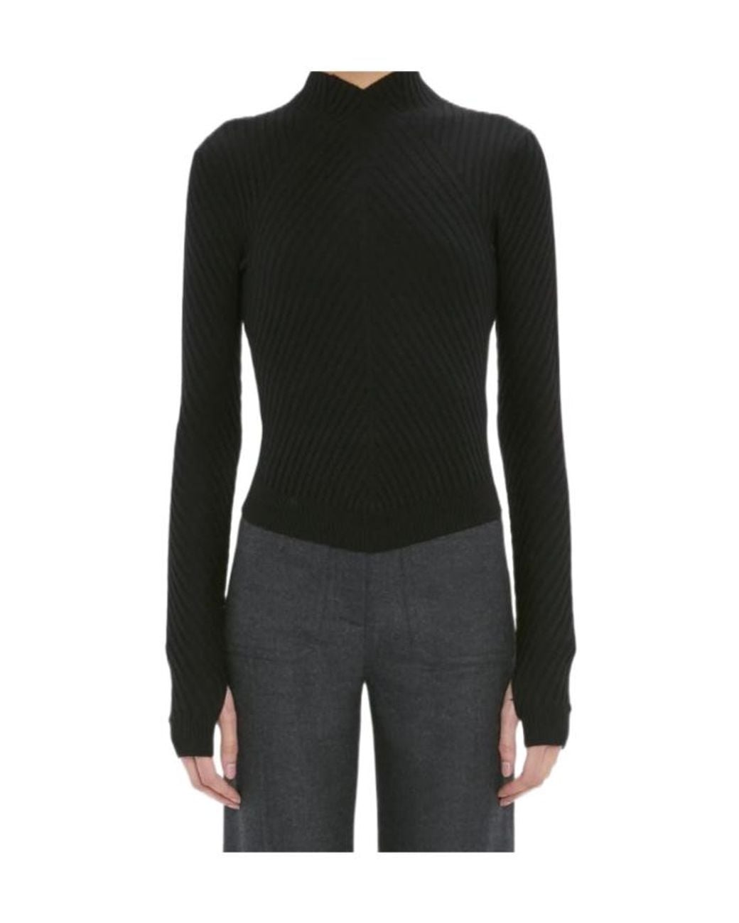 Victoria Beckham Black Georgia Jumper