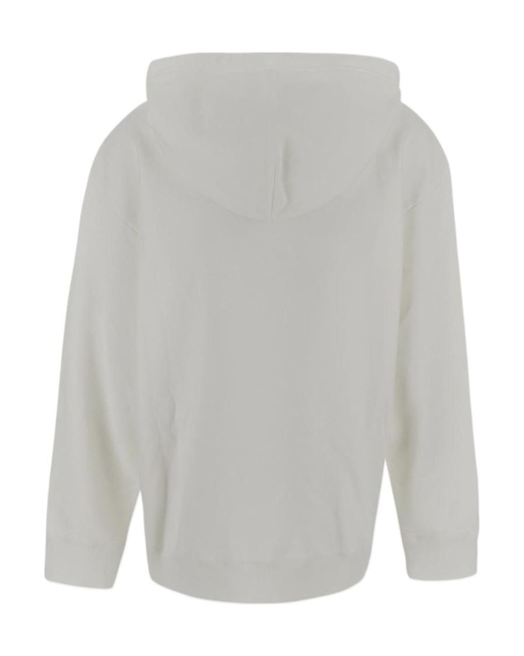MM6 by Maison Margiela Gray Logo-Embroidered Drawstring Hoodie