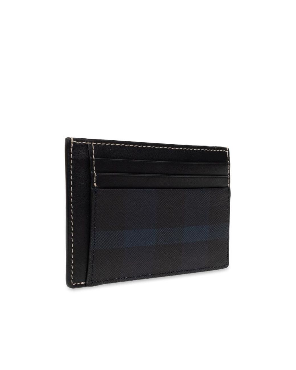 Burberry Black Check-Print Money-Clip Wallet for men