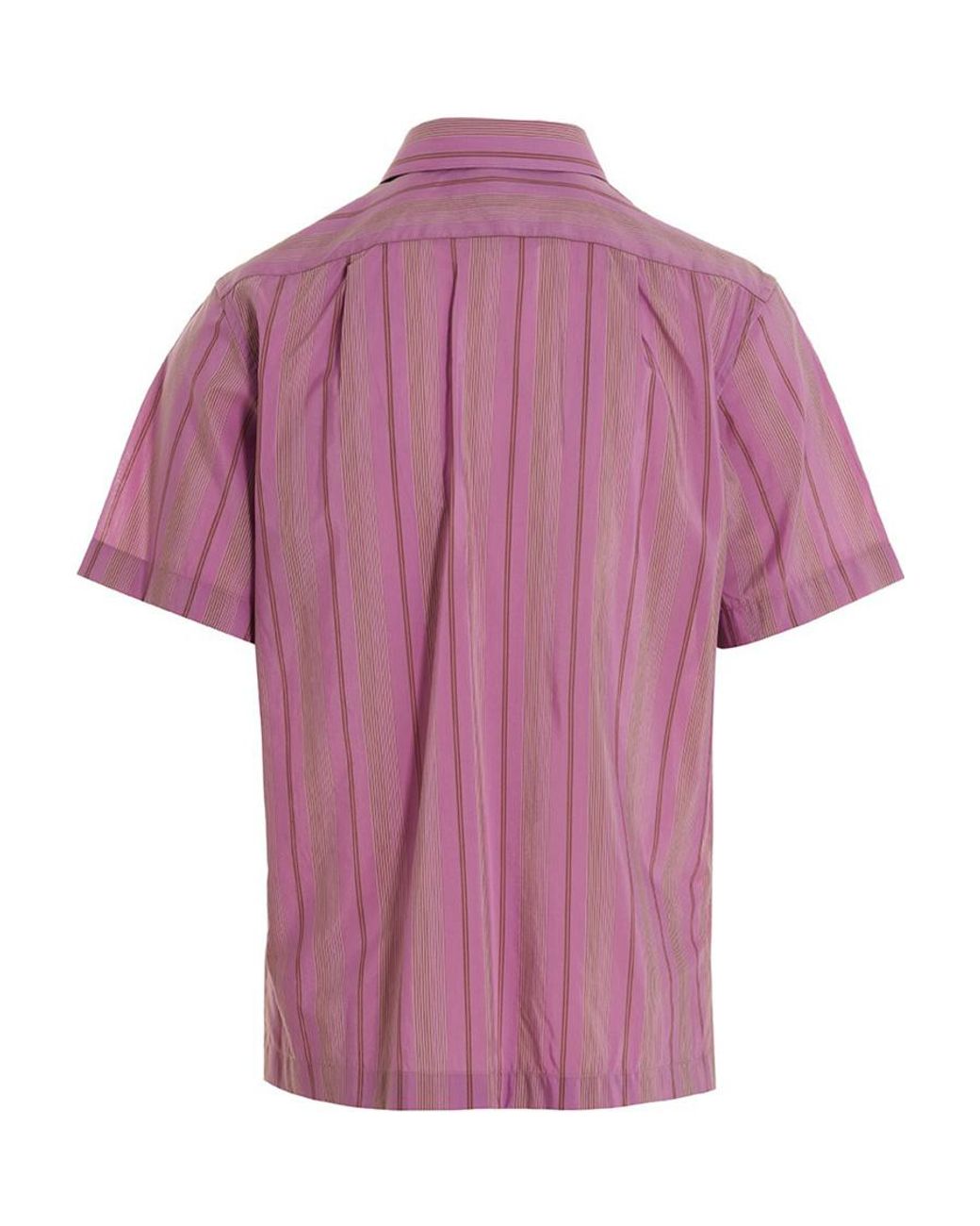 Wales Bonner Pink Striped Short-Sleeved Shirt for men