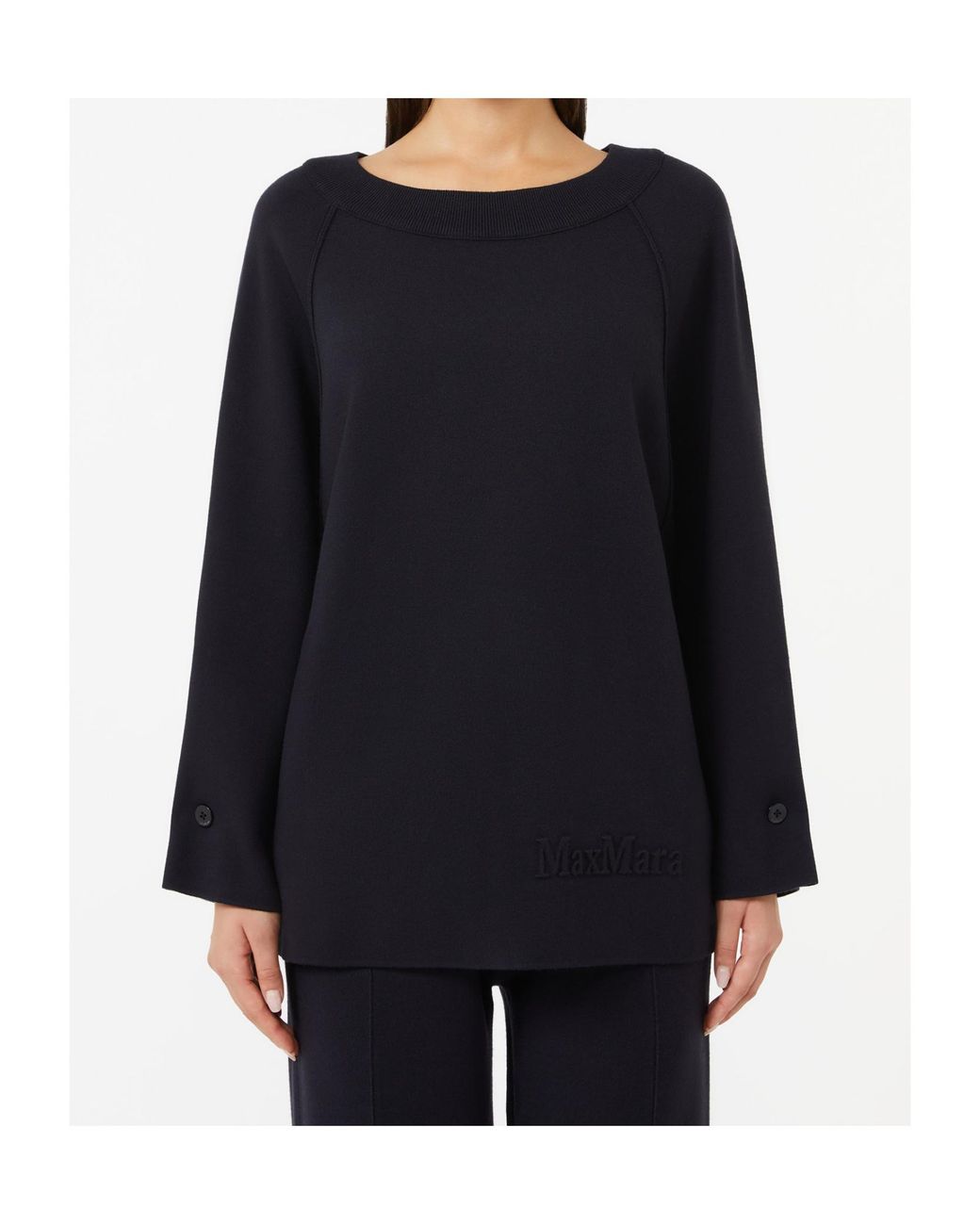 Max Mara Black Oversized Sweater