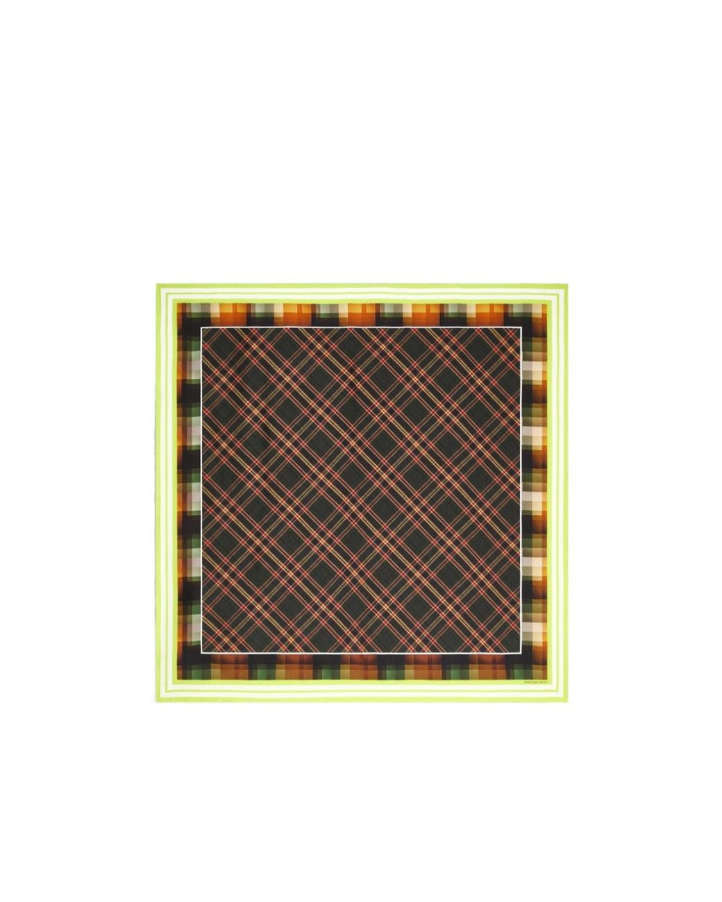Dries Van Noten Multicolor Silk Square Scarf