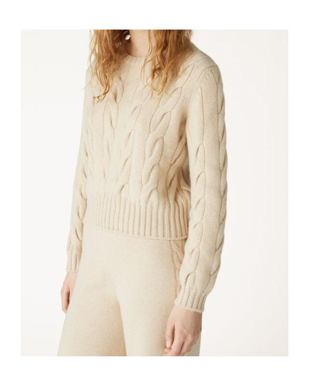 Loro Piana Natural Braided Crewneck Jumper