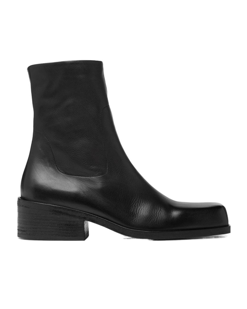 Marsèll Black Cassello Ankle Boots for men