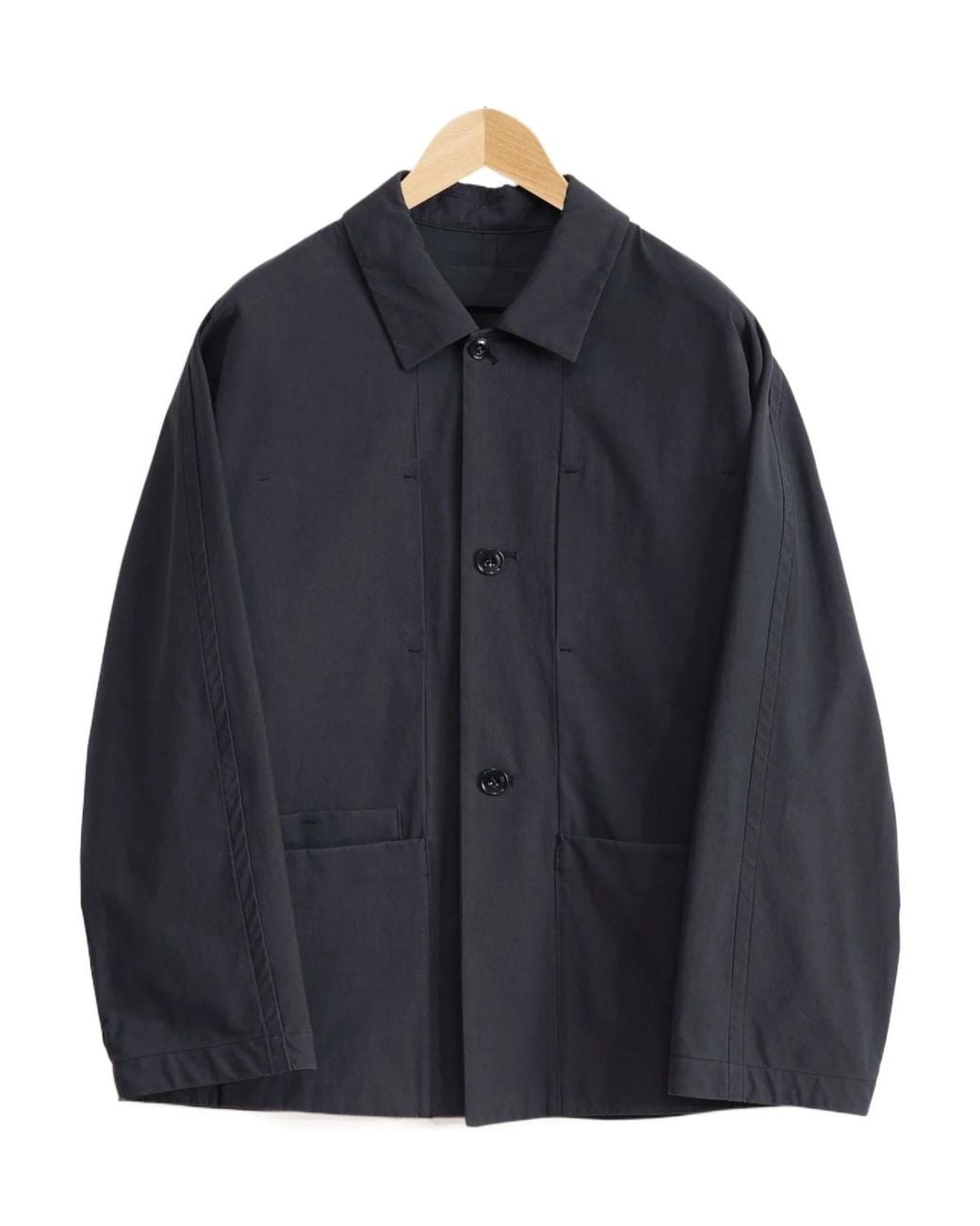Lemaire Blue Classic-Collar Shirt Jacket for men