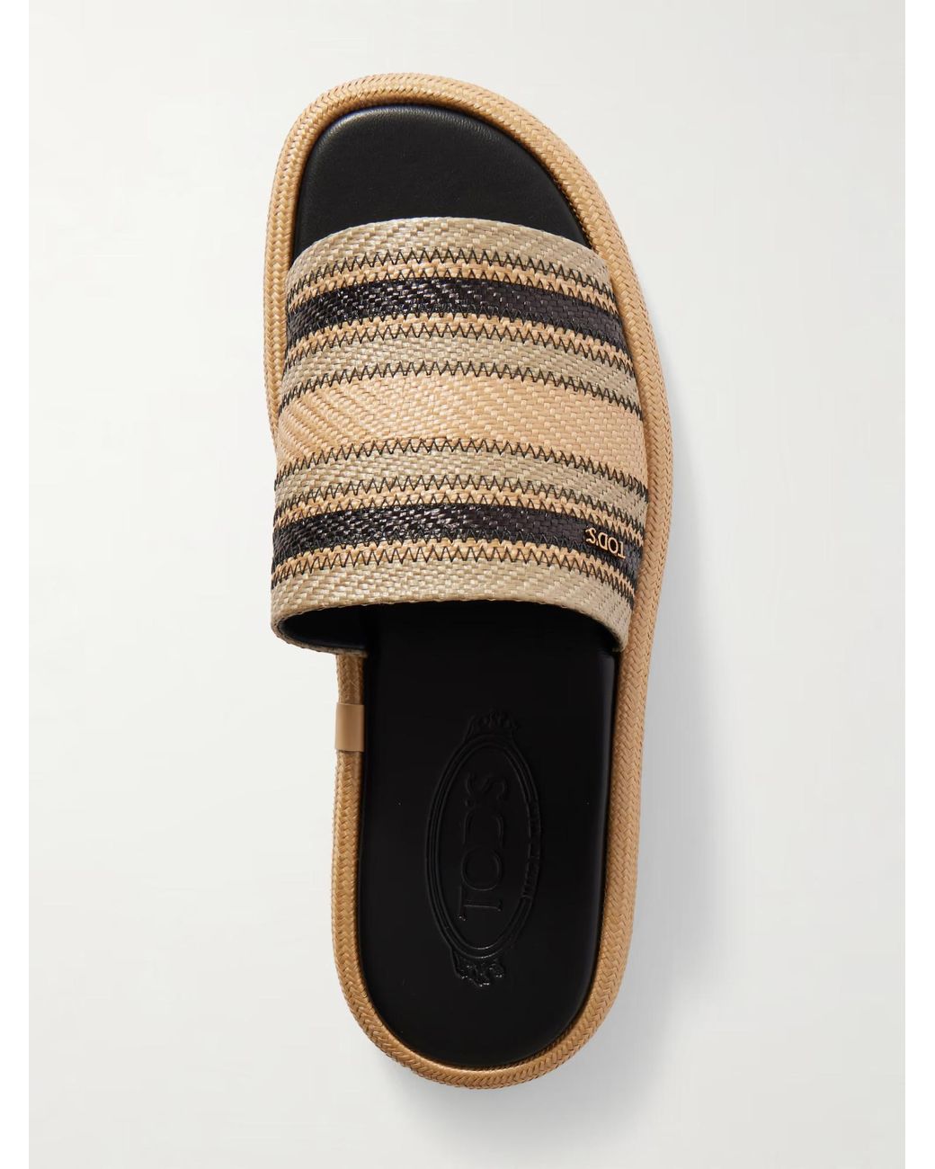 Tod's Brown Two-Tone Slides