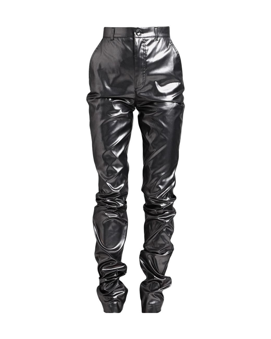 Dolce & Gabbana Black Metallic Bootcut Pants