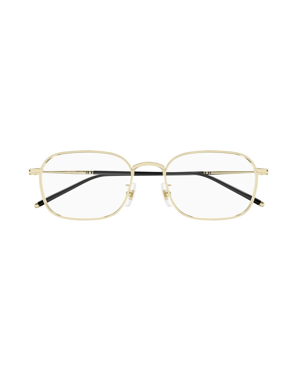 Montblanc Black Eyewear Square Frame Glasses for men