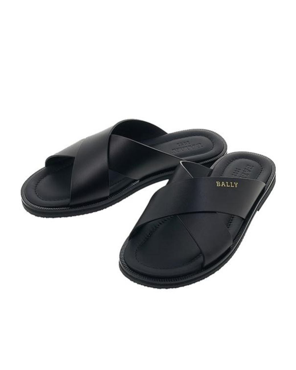 Bally Blue Round-Toe Flat Slides for men