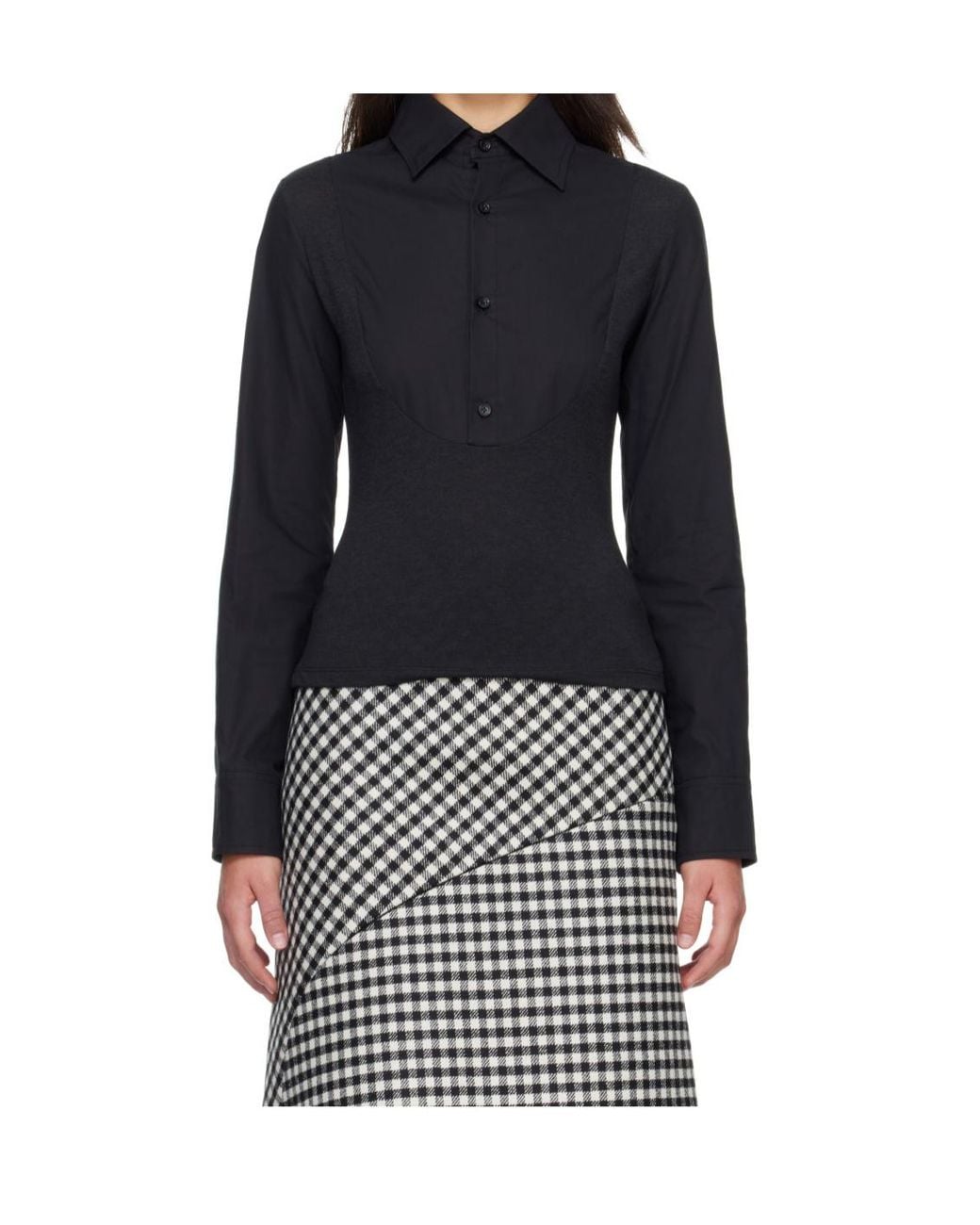 Jean Paul Gaultier Black Collared Shirt