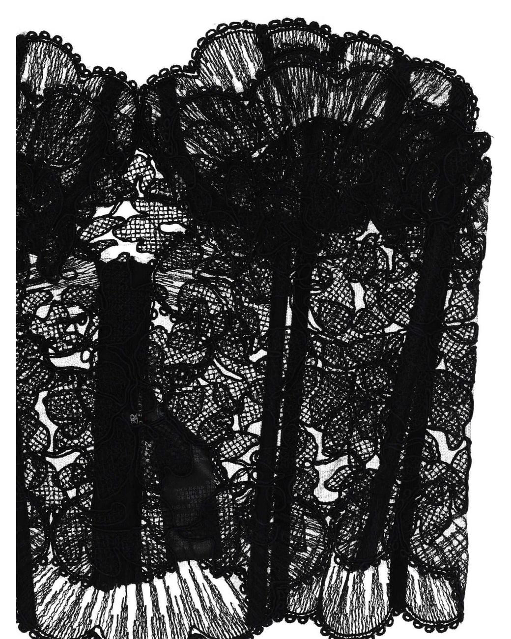 Ermanno Scervino Black Lace Corset Top