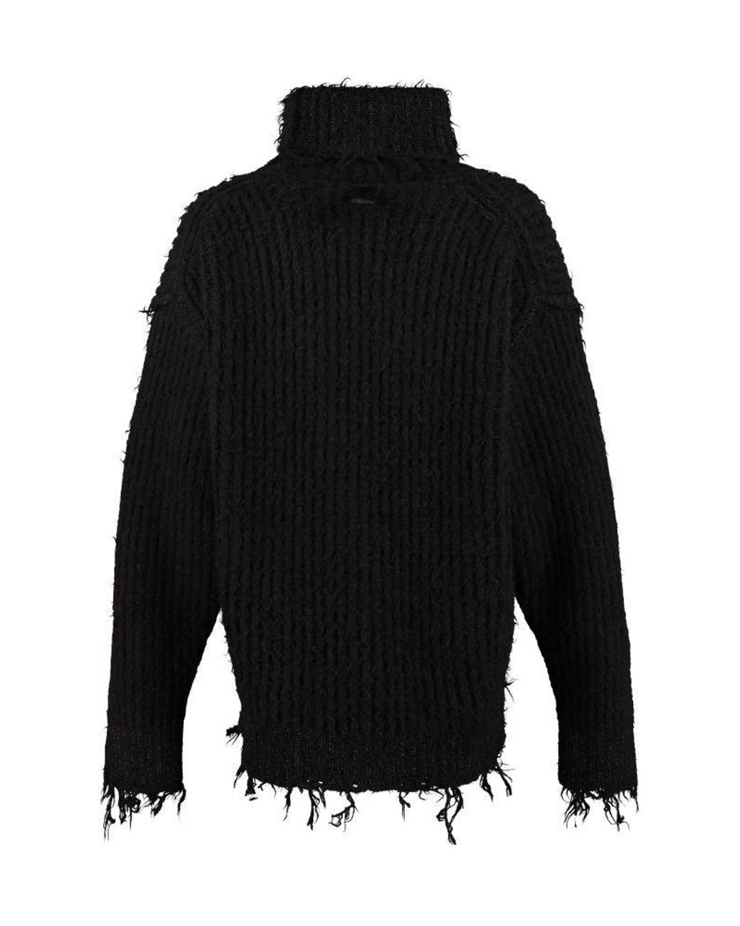 Moncler Black Knitted Pullover