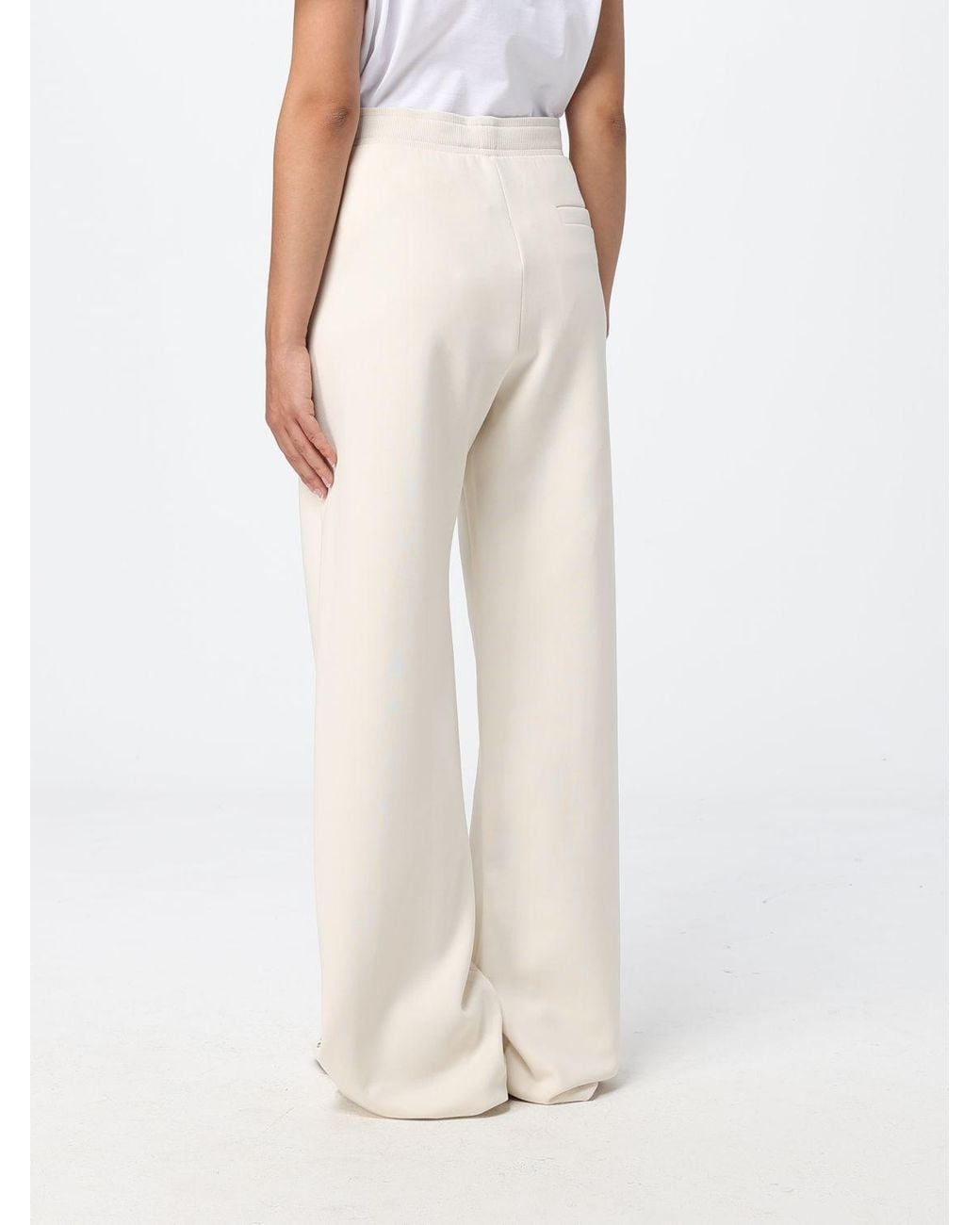 Max Mara Natural 'S Bali Wide Leg Drawstring Pants