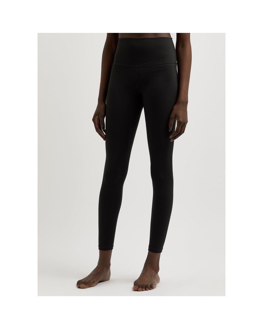 Varley Black Elastic Waist Stretch Pants