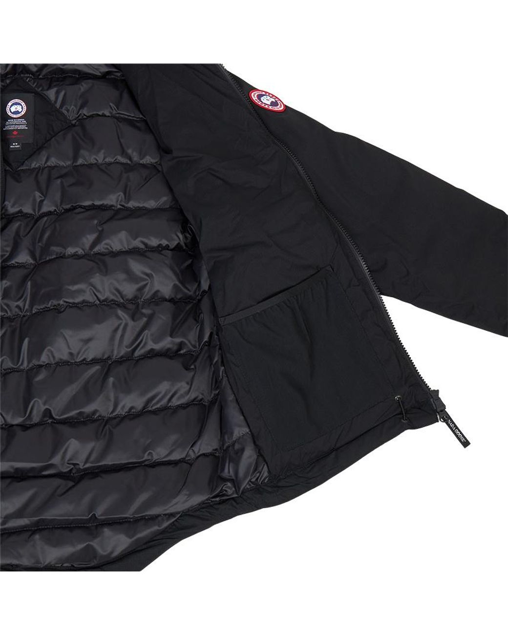 Canada Goose Black Lodge Hooded Down Jacket for men