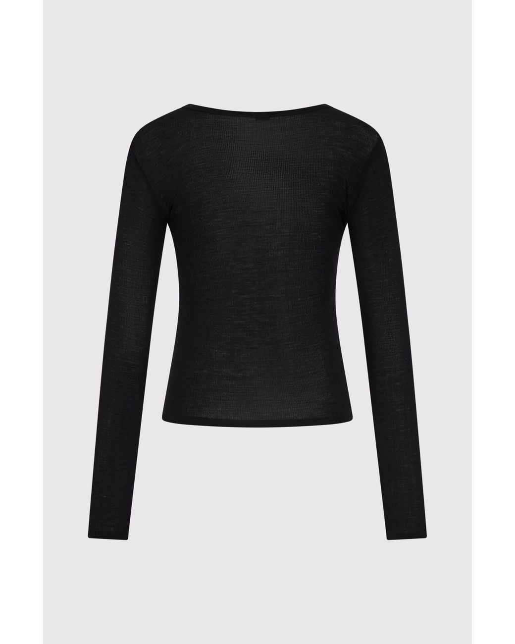 St. Agni Black Long-Sleeved Knitwear