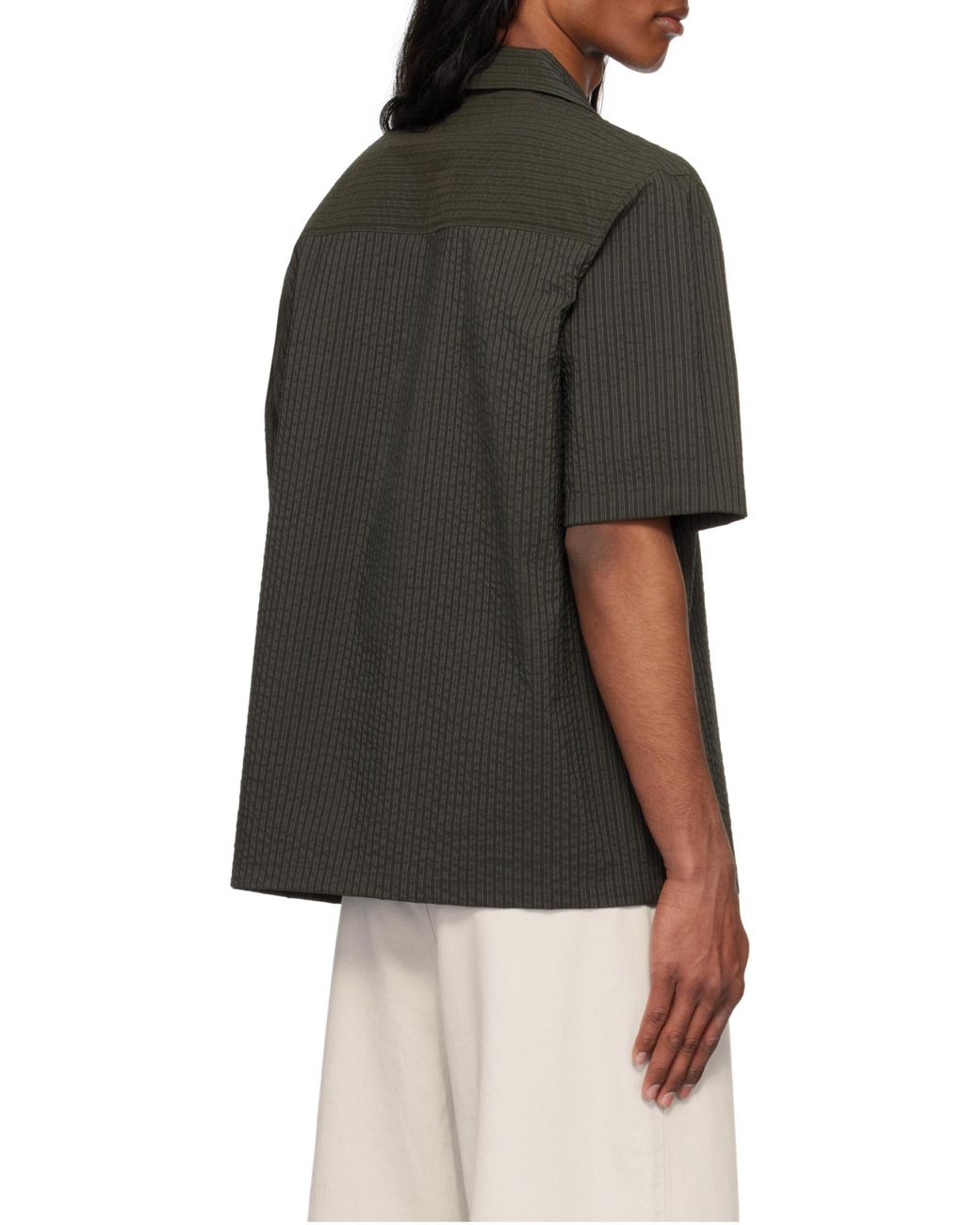 Maison Kitsuné Gray Maison Kitsuné Resort Shirt for men