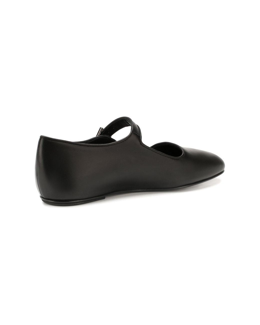 The Row Black Ava Mary Jane Flats