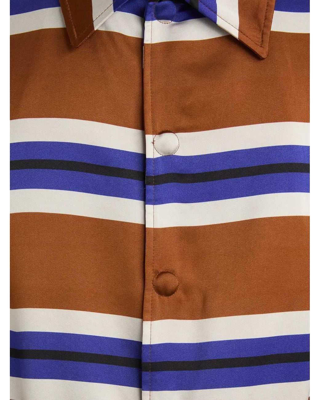 Dries Van Noten Long Sleeve Shirt in Blue for Men | Lyst
