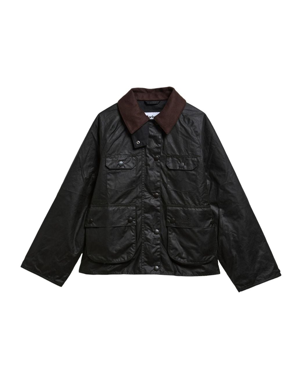 Barbour Black X A.P.C. Spey Waxed Jacket