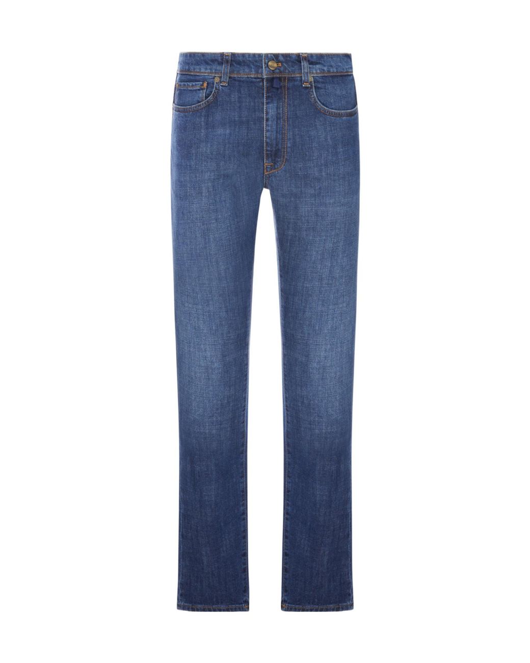 Incotex Blue Five-Pocket Straight-Leg Jeans for men