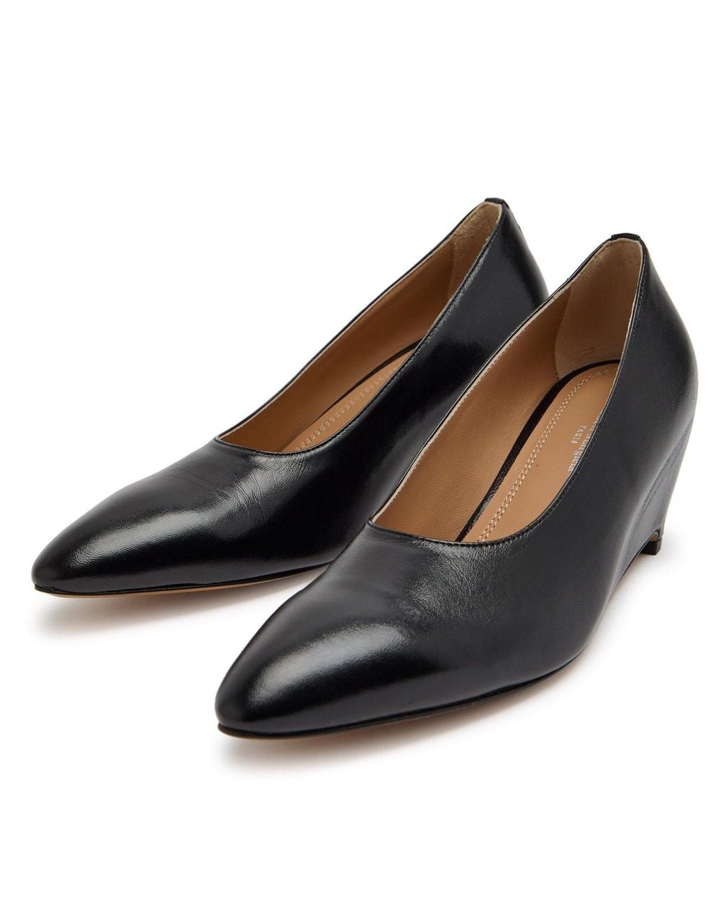 Maison Margiela Gray Pointed-Toe Slip-On Leather Shoes