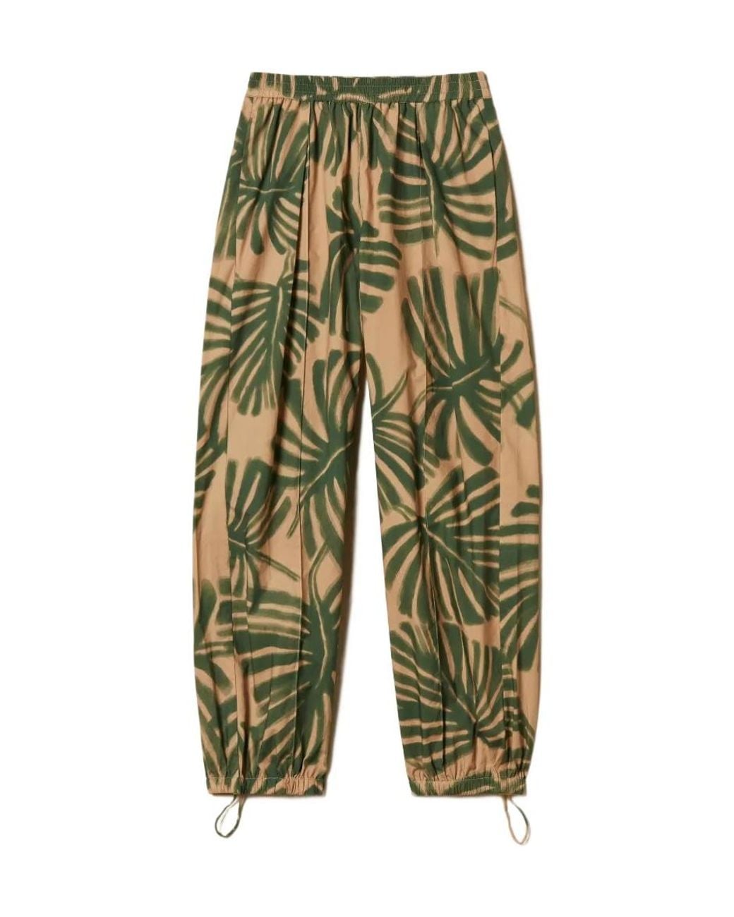 Twinset Green Printed Joggers
