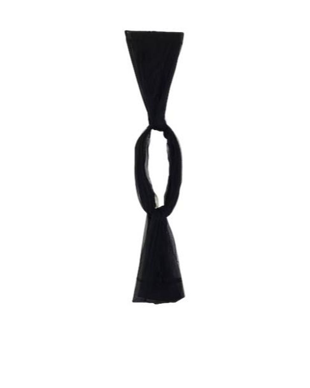 Rick Owens White Solid Color Tulle Scarf