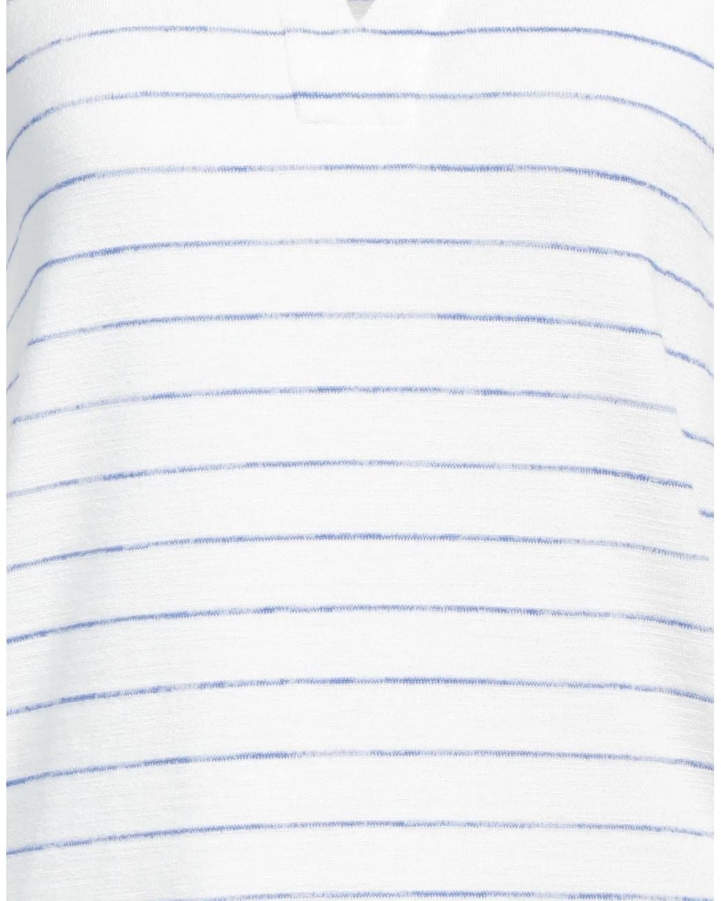 Rag & Bone White Striped Knitted Short-Sleeved Shirt
