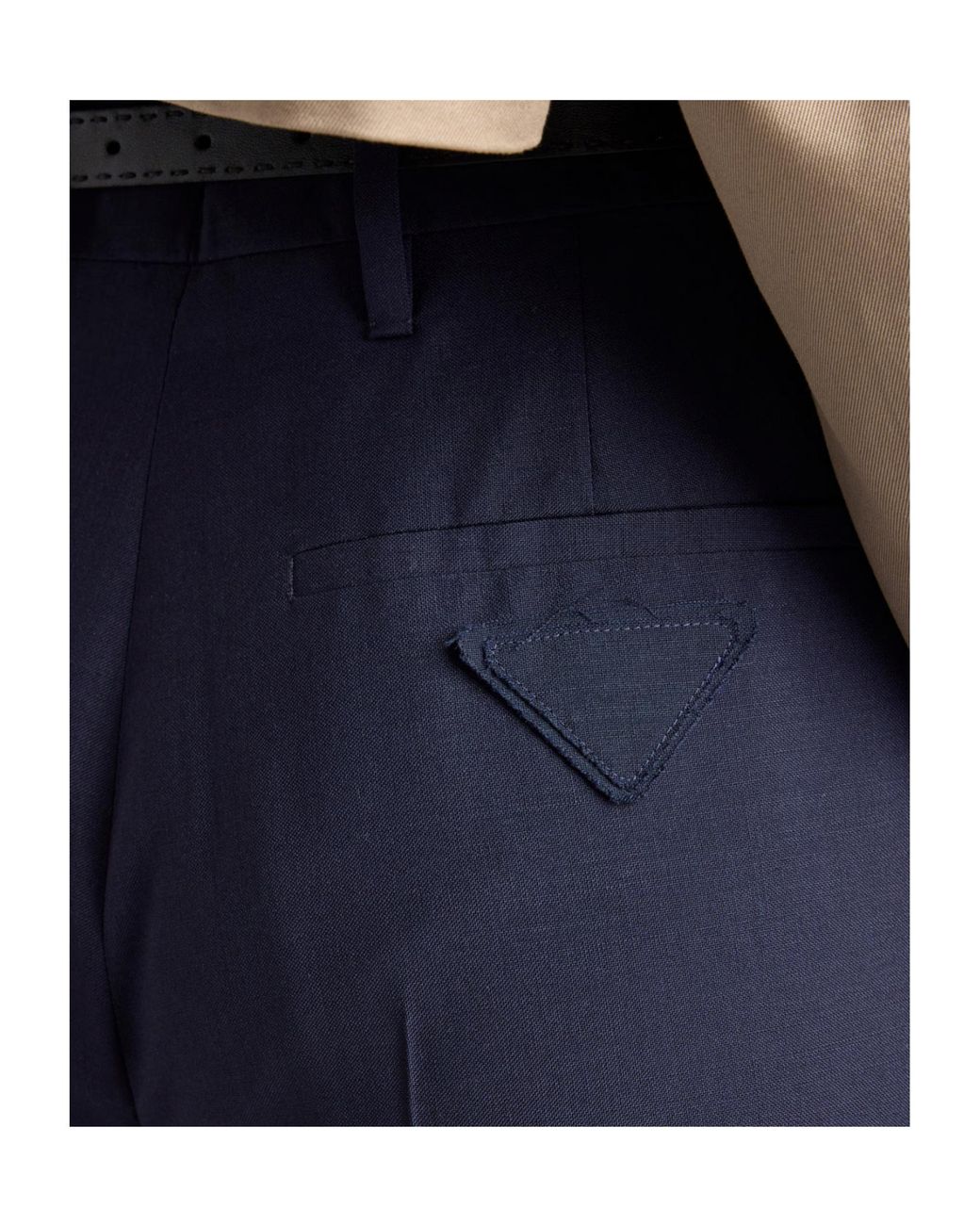 Prada Blue Light Mohair Pants