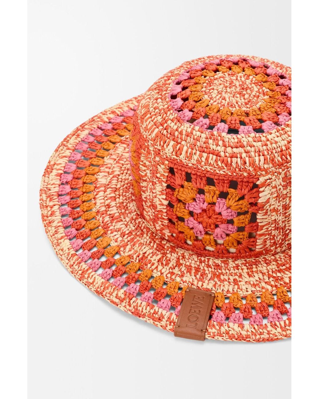 Loewe Orange Fisherman Hat