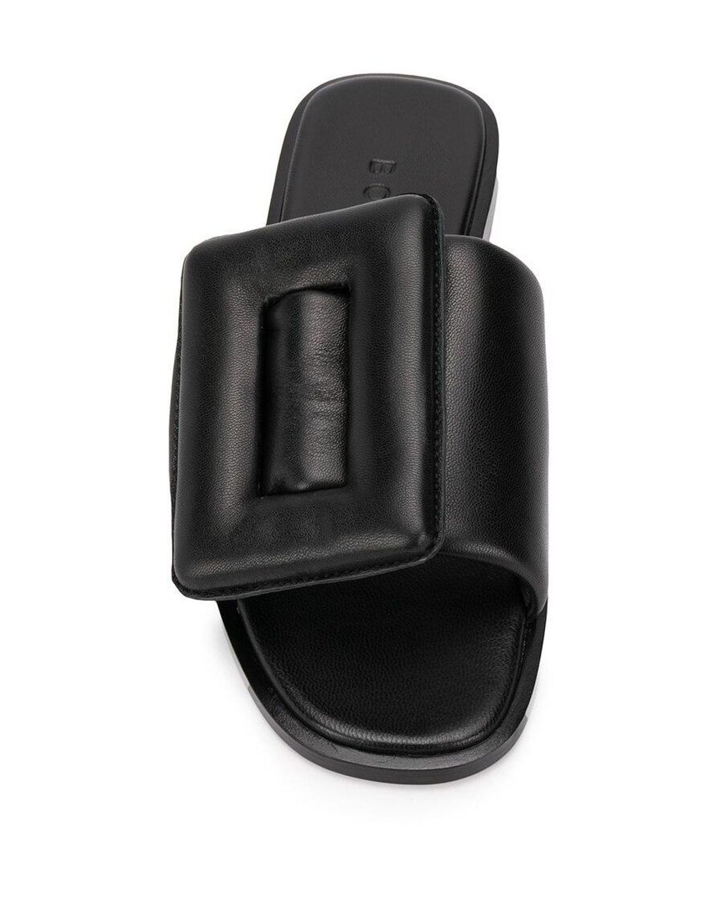 Boyy Black Puffy Sandal