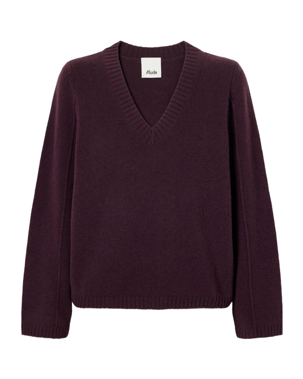 Allude Purple Cashmere Sweater