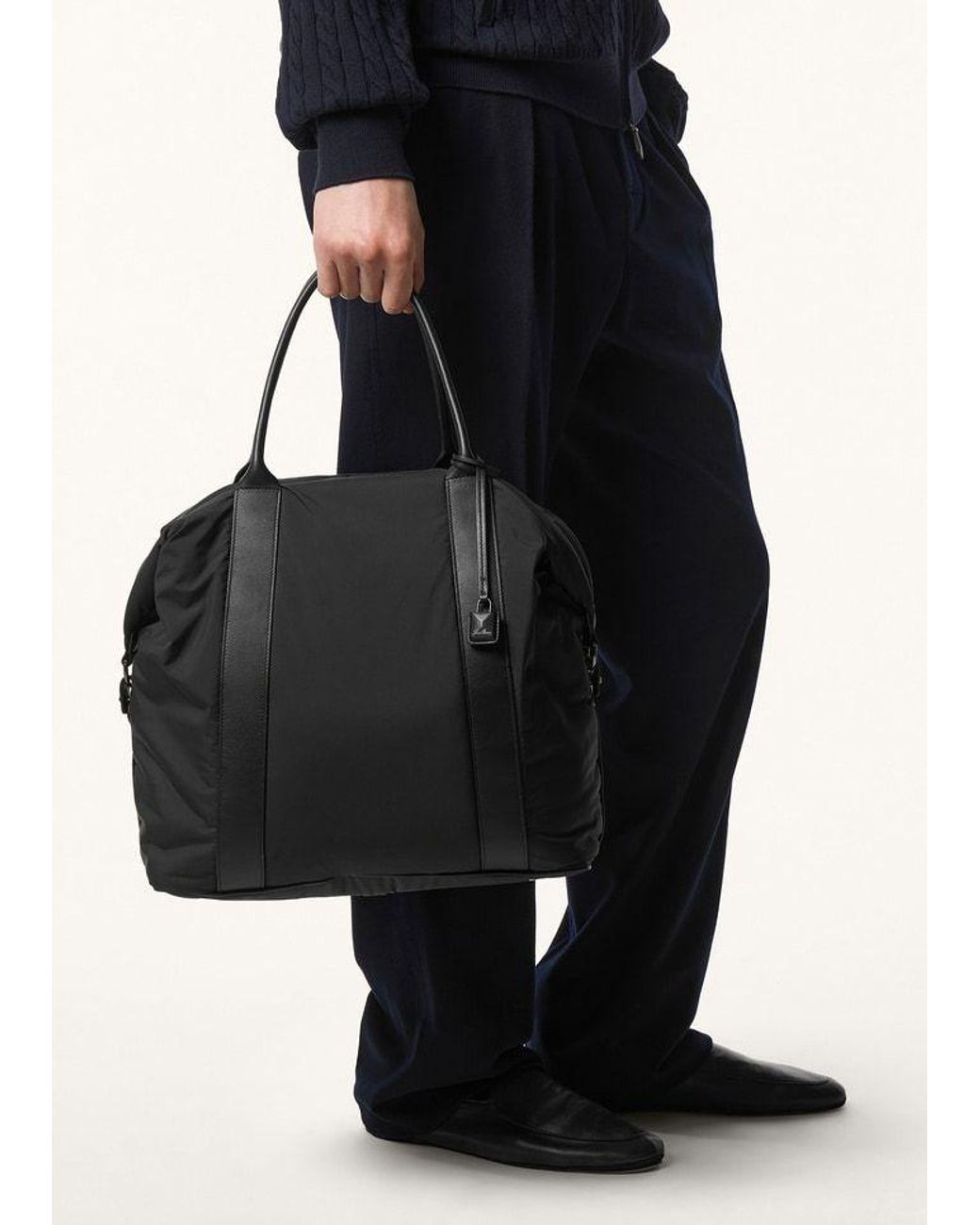Loro Piana Black North-South Wind Duffle for men