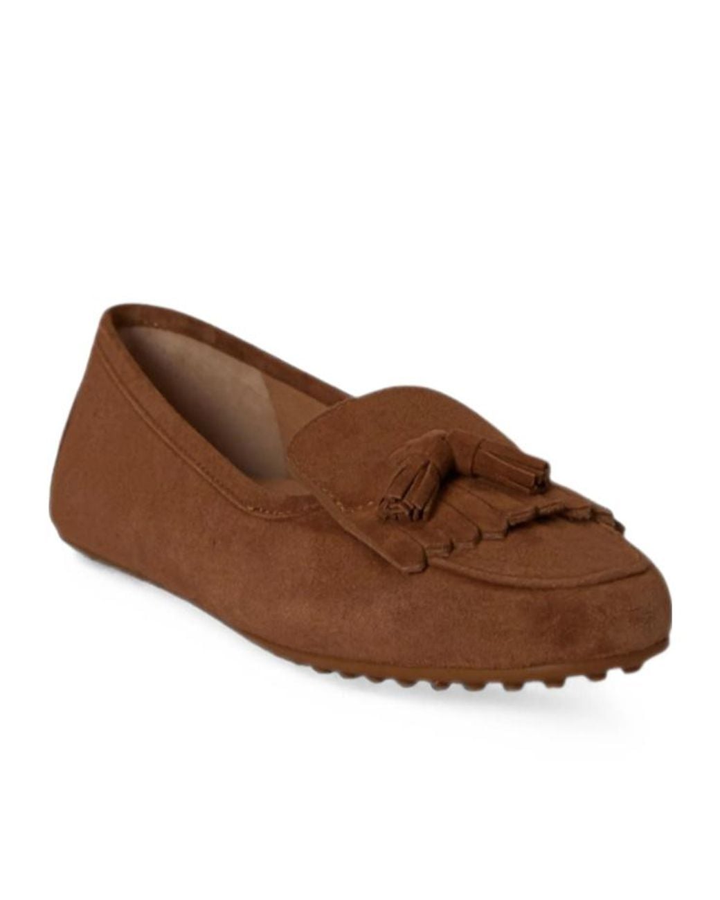 Ralph Lauren Brown Tayte Kiltie-Fringe Loafers
