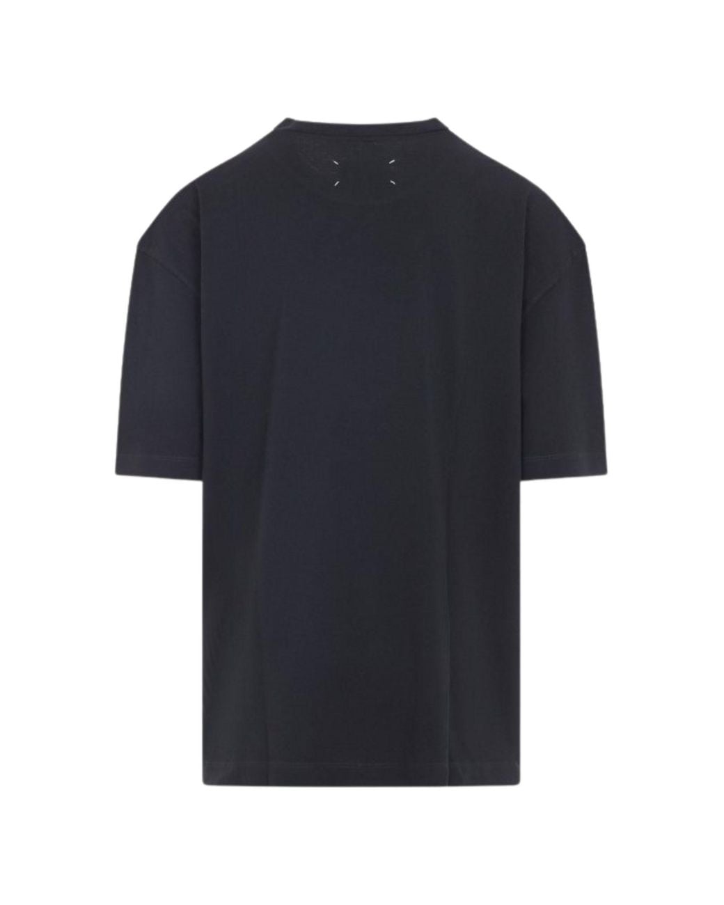 Maison Margiela Black Numbers-Motif Crewneck T-Shirt for men