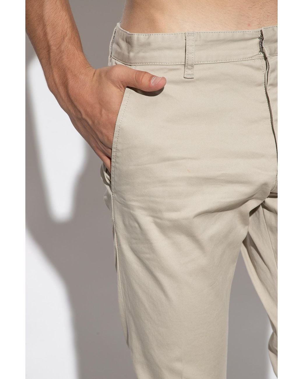 DSquared² Natural Straight Leg Trousers for men
