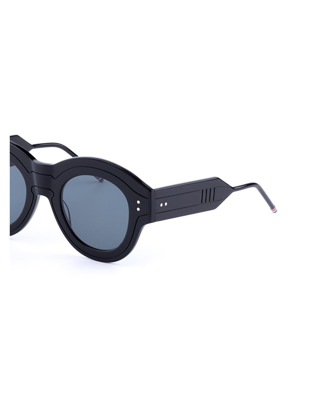 Thom Browne Blue Eyewear Round Frame Sunglasses for men